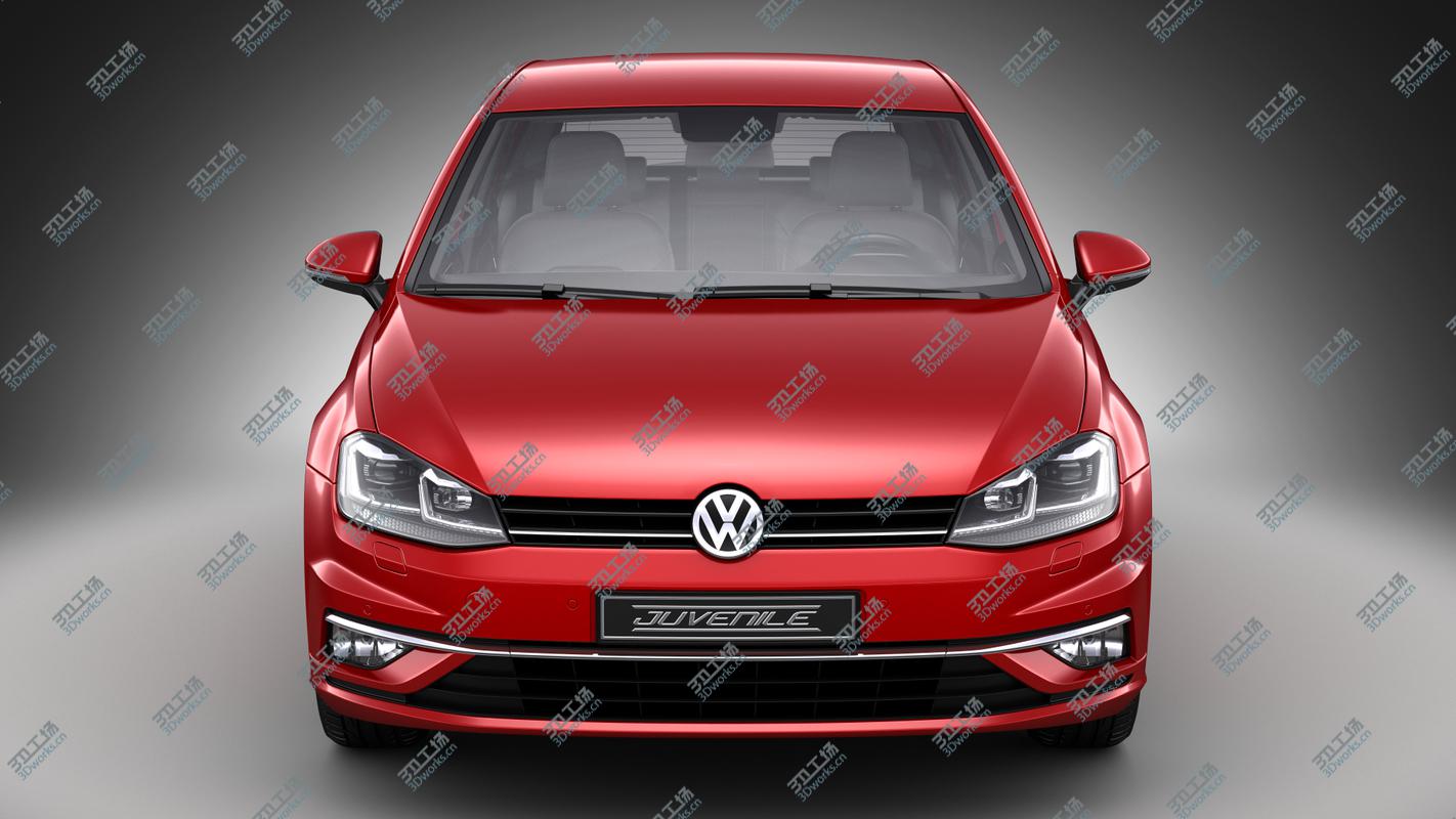 images/goods_img/202104092/Volkswagen Golf 7 Facelift 2017 3D model/2.jpg